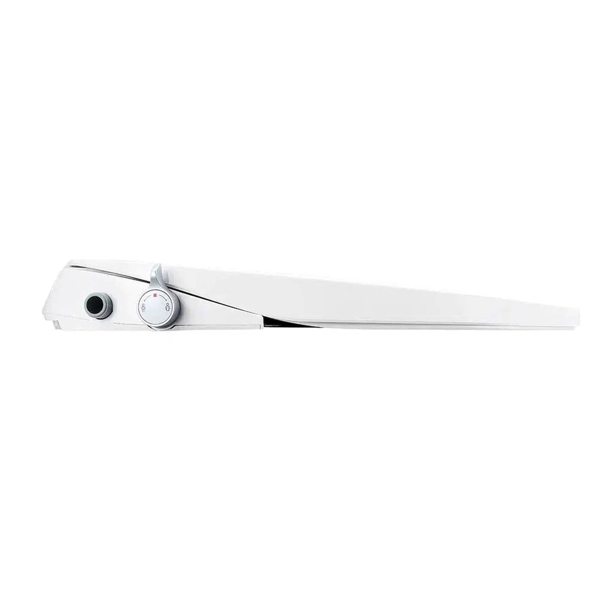 5Seconds B Series 15" White Elongated Non-Electric Soft Close Bidet Toilet Seat With Super Grip Bumpers