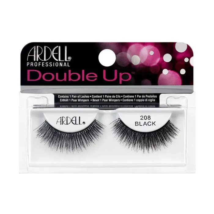 Ardell Double Up Strip Lashes, 208 Black