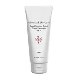 Broad Spectrum Tinted Cream Sunscreen, Dark (SPF 30)