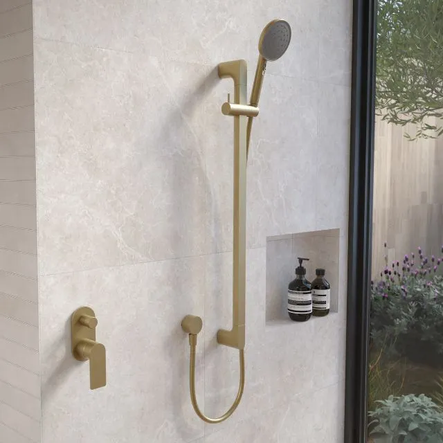 Caroma Urbane II Universal Rail Shower - Gun Metal
