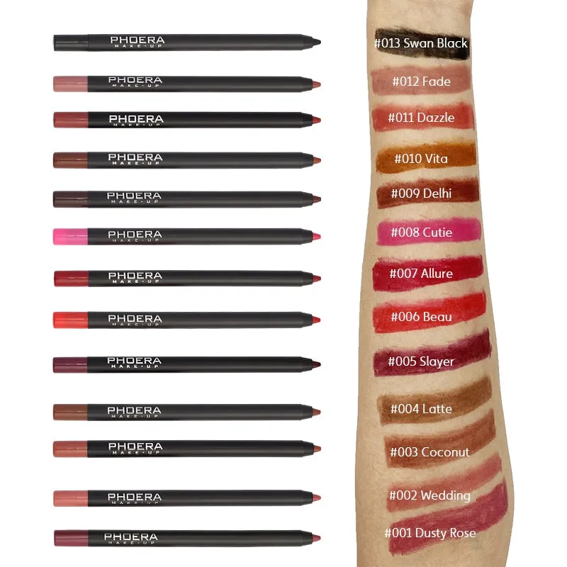 Colorful Lipliner Pencils - 13 colors
