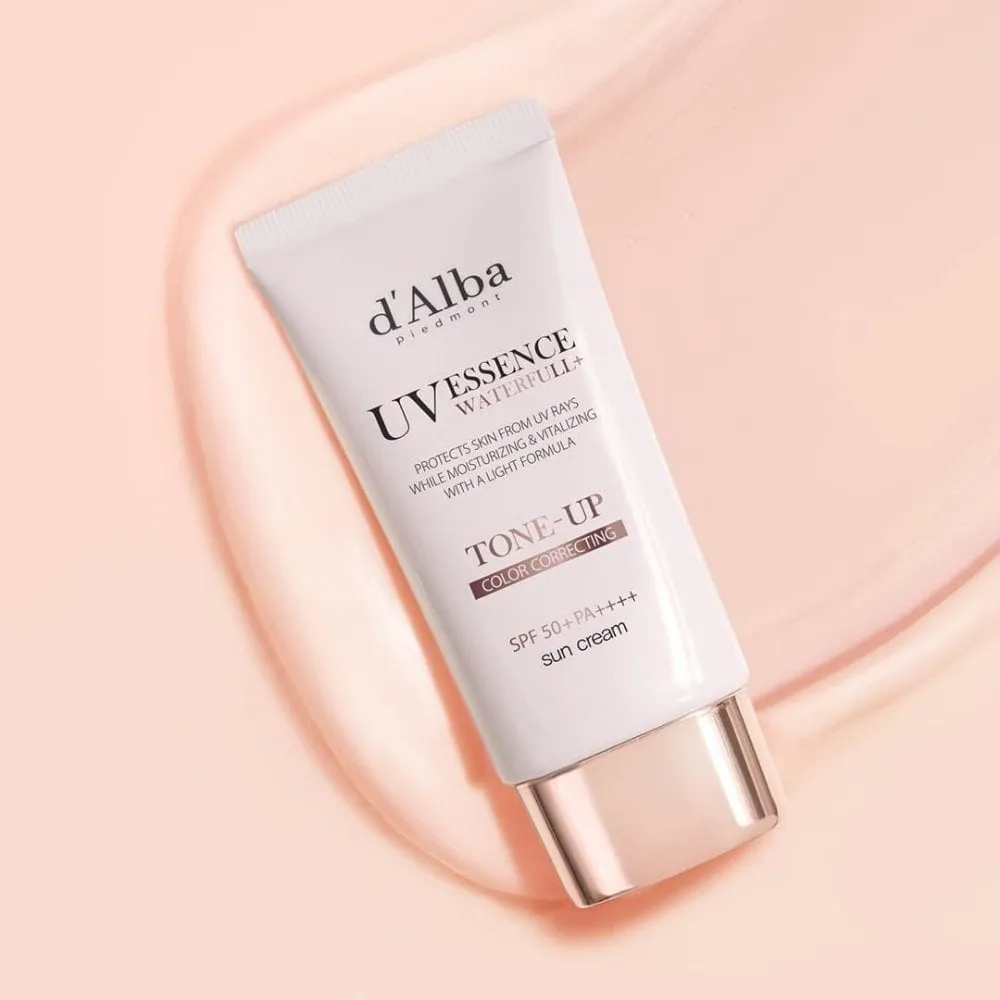 D'Alba UV Essence Waterfull Tone-Up Colour Correcting Sun Cream SPF50  50ml