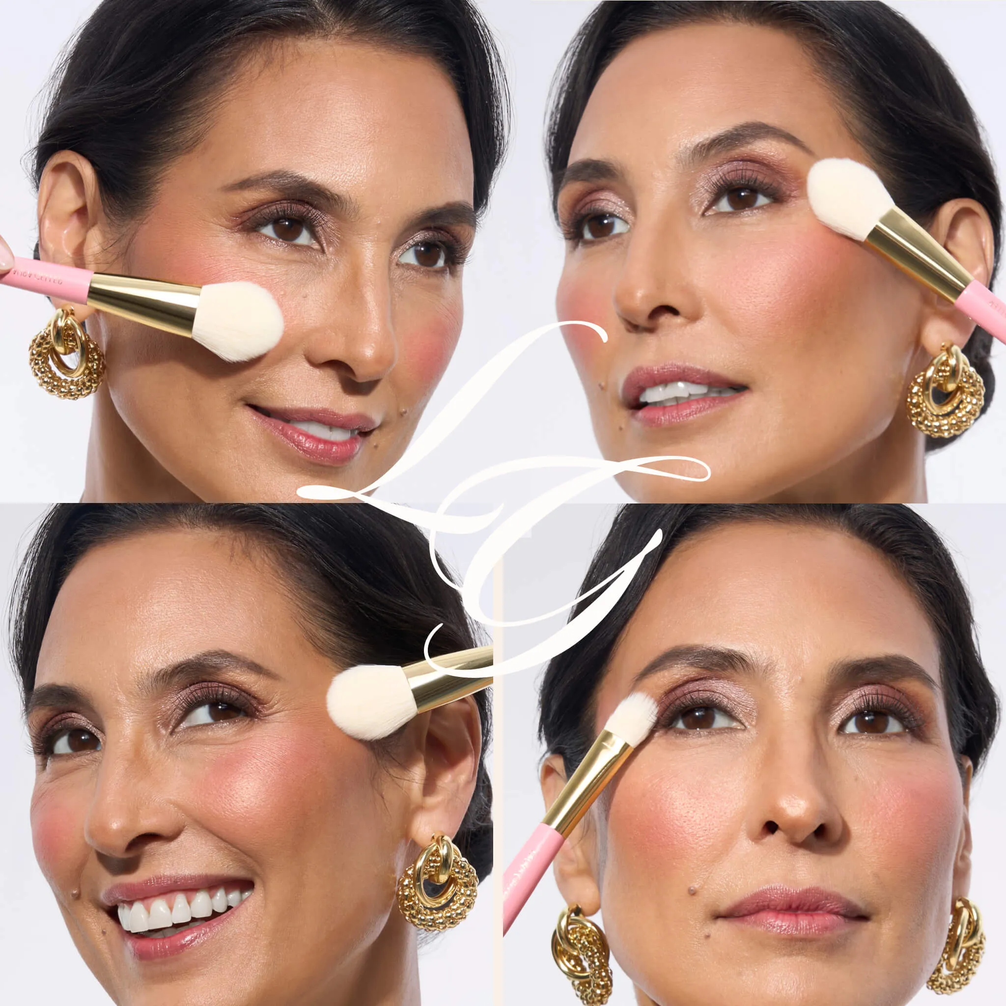 Dual-Ended Cheek   Eye Brush