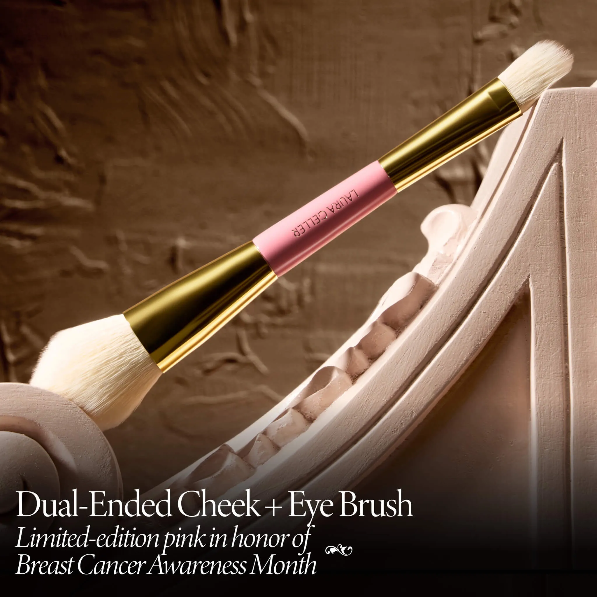 Dual-Ended Cheek   Eye Brush