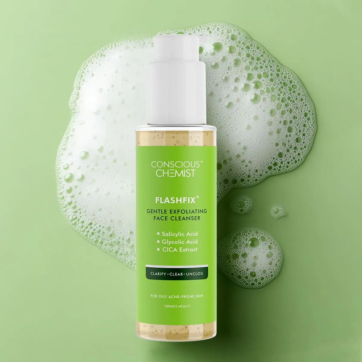 Exfoliating & Oil Control Face Wash | AHA, BHA & CICA Extract | 100 ml