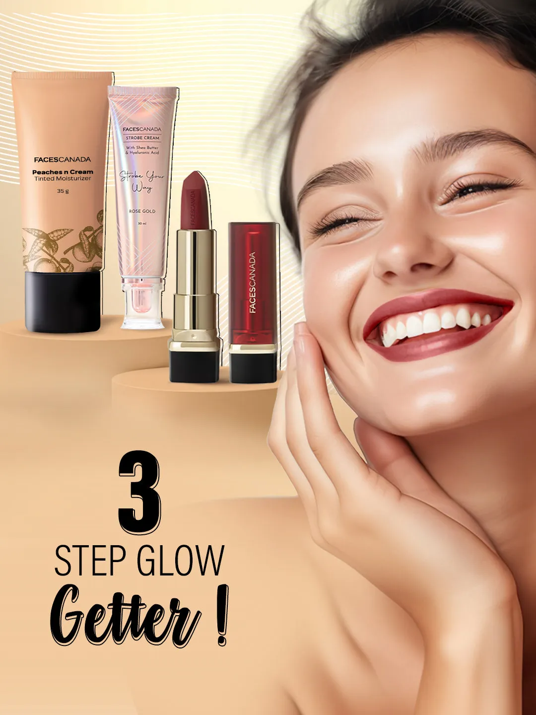 FC  Peaches N Cream Tinted Moisturizer Honey Beige 03 35g
