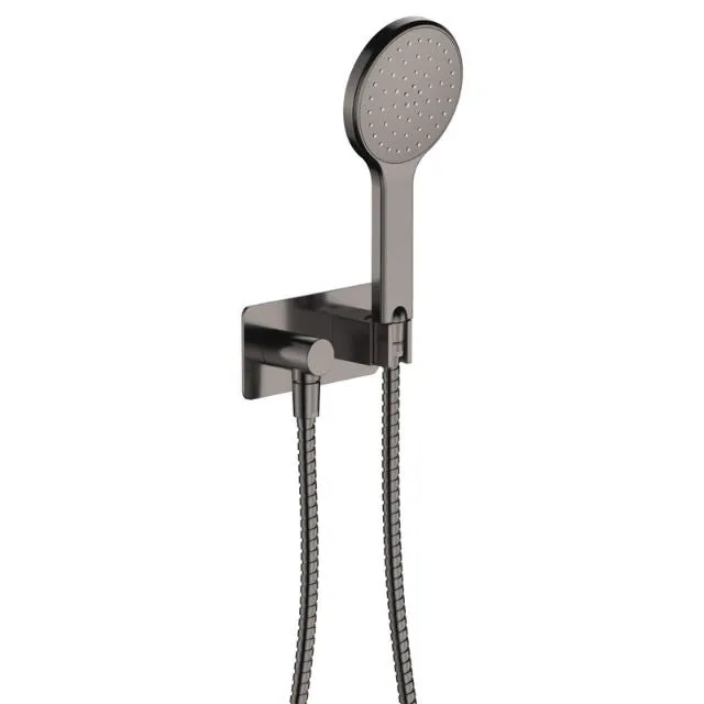 Fienza Kaya Hand Shower Rectangular Plate Gun Metal