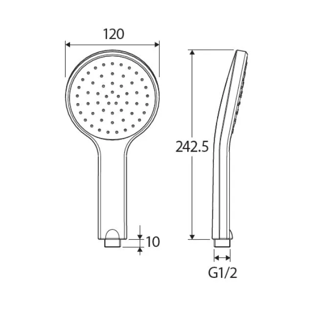 Fienza Kaya Handheld Shower Head Brushed Nickel