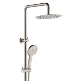 Fienza Kaya Twin Rail Shower Brushed Nickel