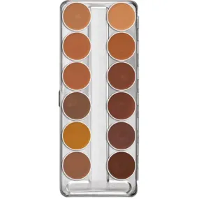 Kryolan Dermacolor Camouflage Creme Palette 12 Colors - (Caribbean)