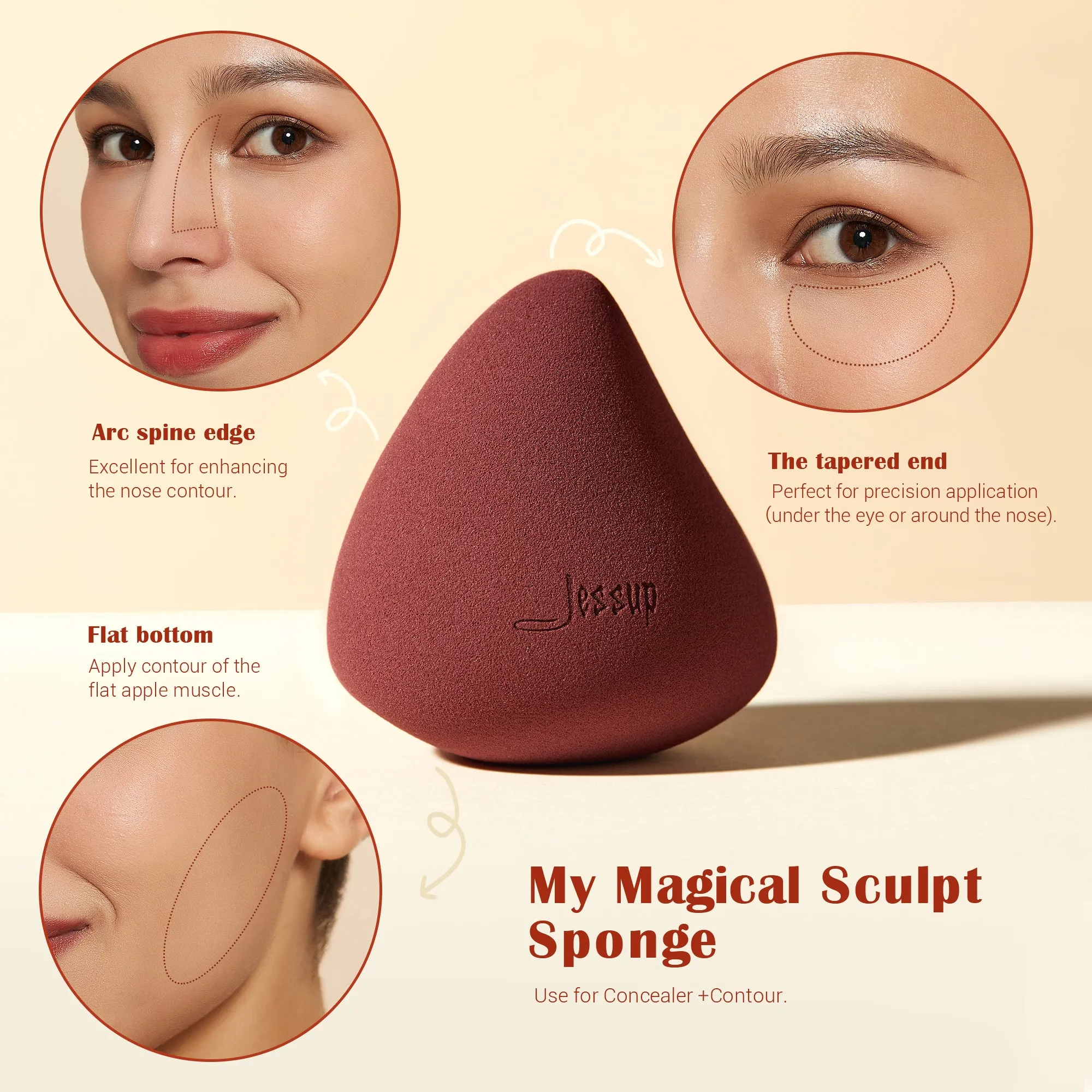 Makeup Sponge Set Face Soft Beauty Foundation Blender SP013