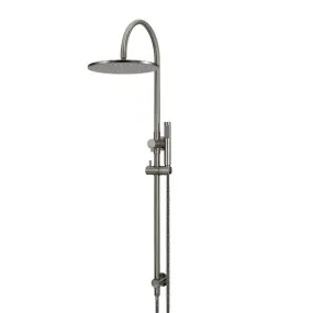 Meir Gooseneck Shower Set with 300mm rose, Single-Function Hand Shower Shadow