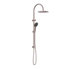 Nero Opal Twin Shower With Air Shower II Brushed Bronze