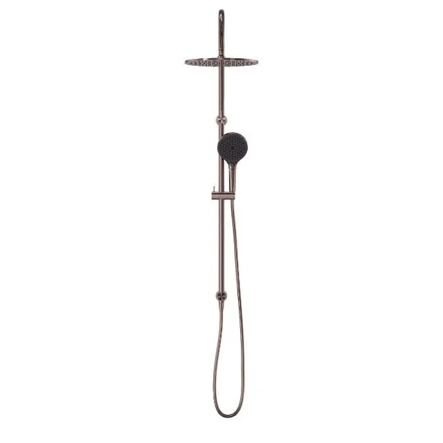 Nero Opal Twin Shower With Air Shower II Brushed Bronze