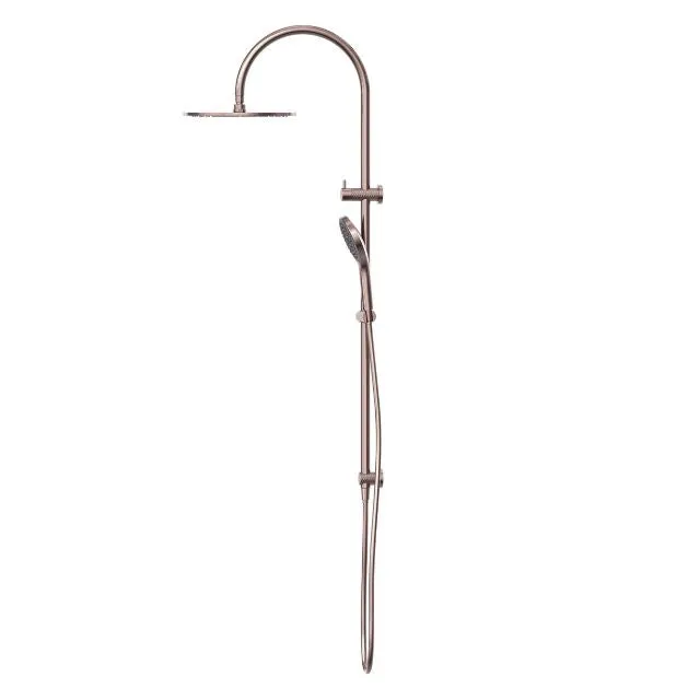 Nero Opal Twin Shower With Air Shower II Brushed Bronze