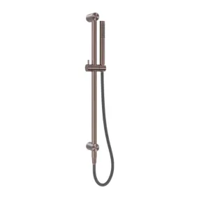 Nero Zen SS316L Shower Rail With Outdoor Shower Hose Brushed Bronze