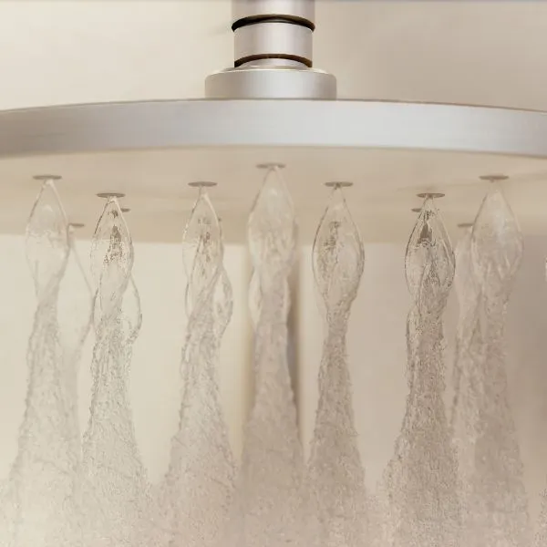 Phoenix Tapware Ormond High-Rise Shower Arm & Rose Brushed Nickel