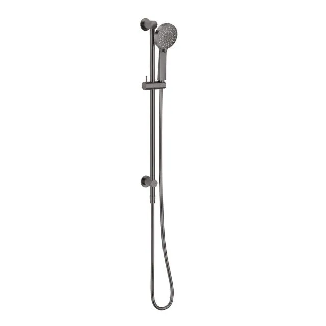 Phoenix Vivid Slimline Water Through Rail Hand Shower Brushed Carbon