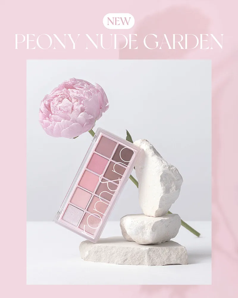 rom&nd Better Than Palette #Peony Nude Garden