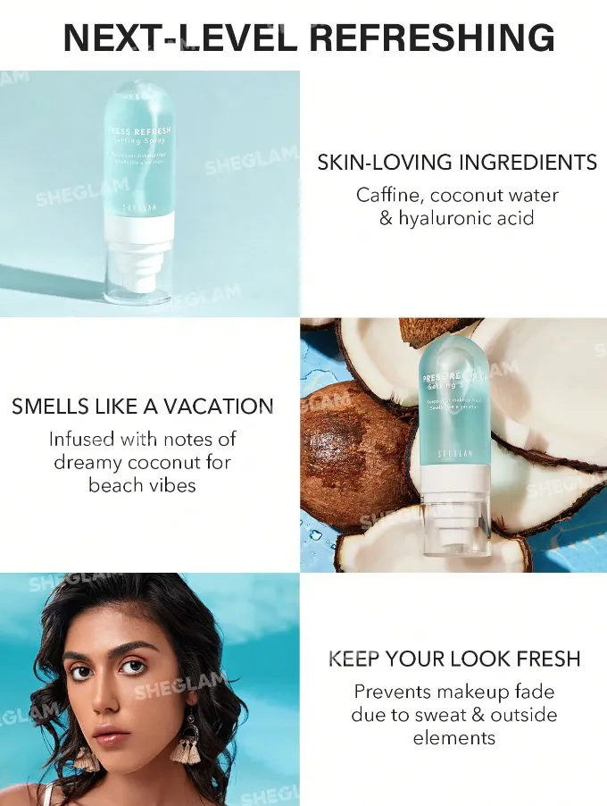 Sheglam Press Refresh Setting Spray | شيكلام بخاخ مثبت للمكياج