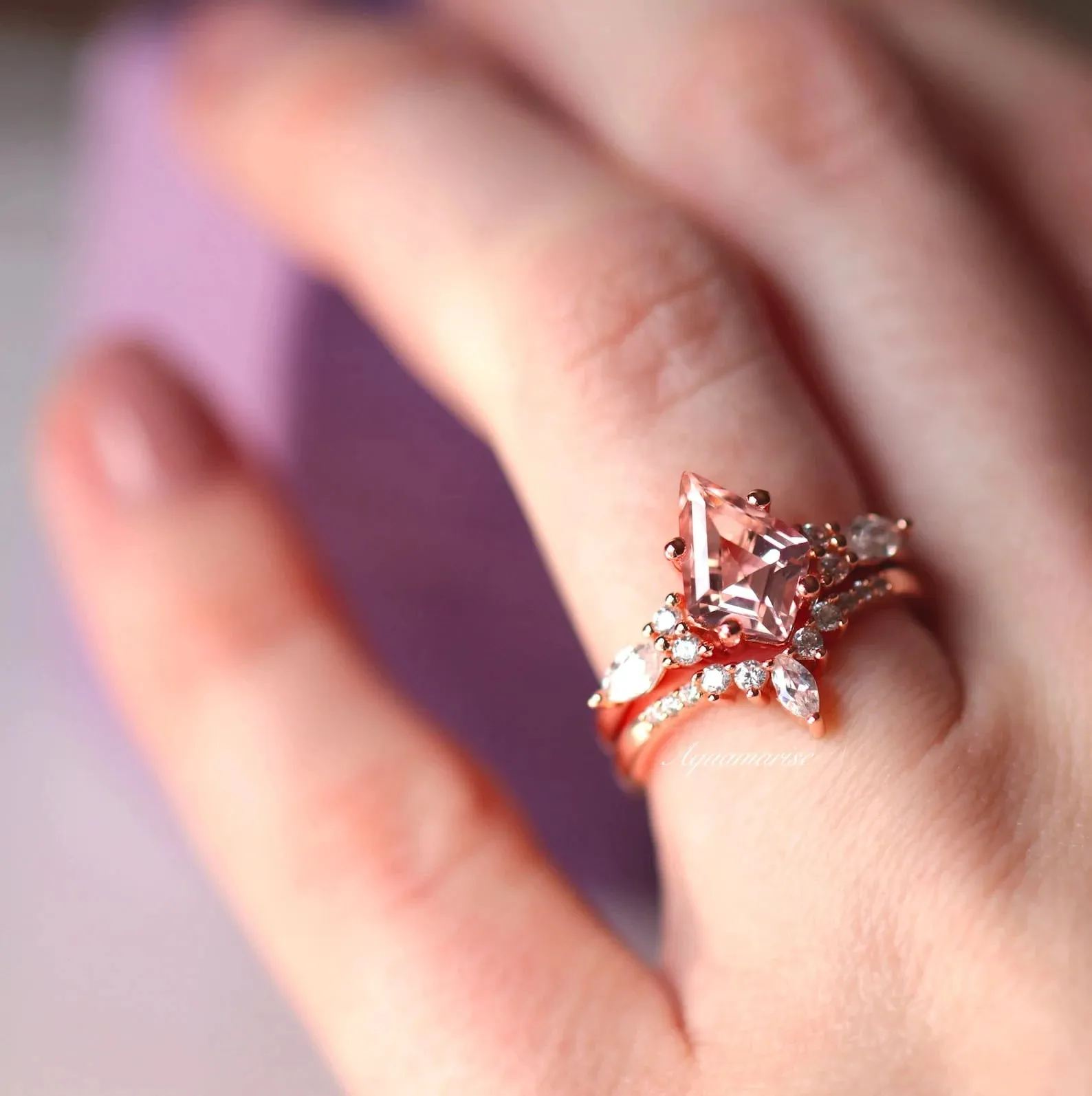 Skye Kite™  Morganite Couples Ring