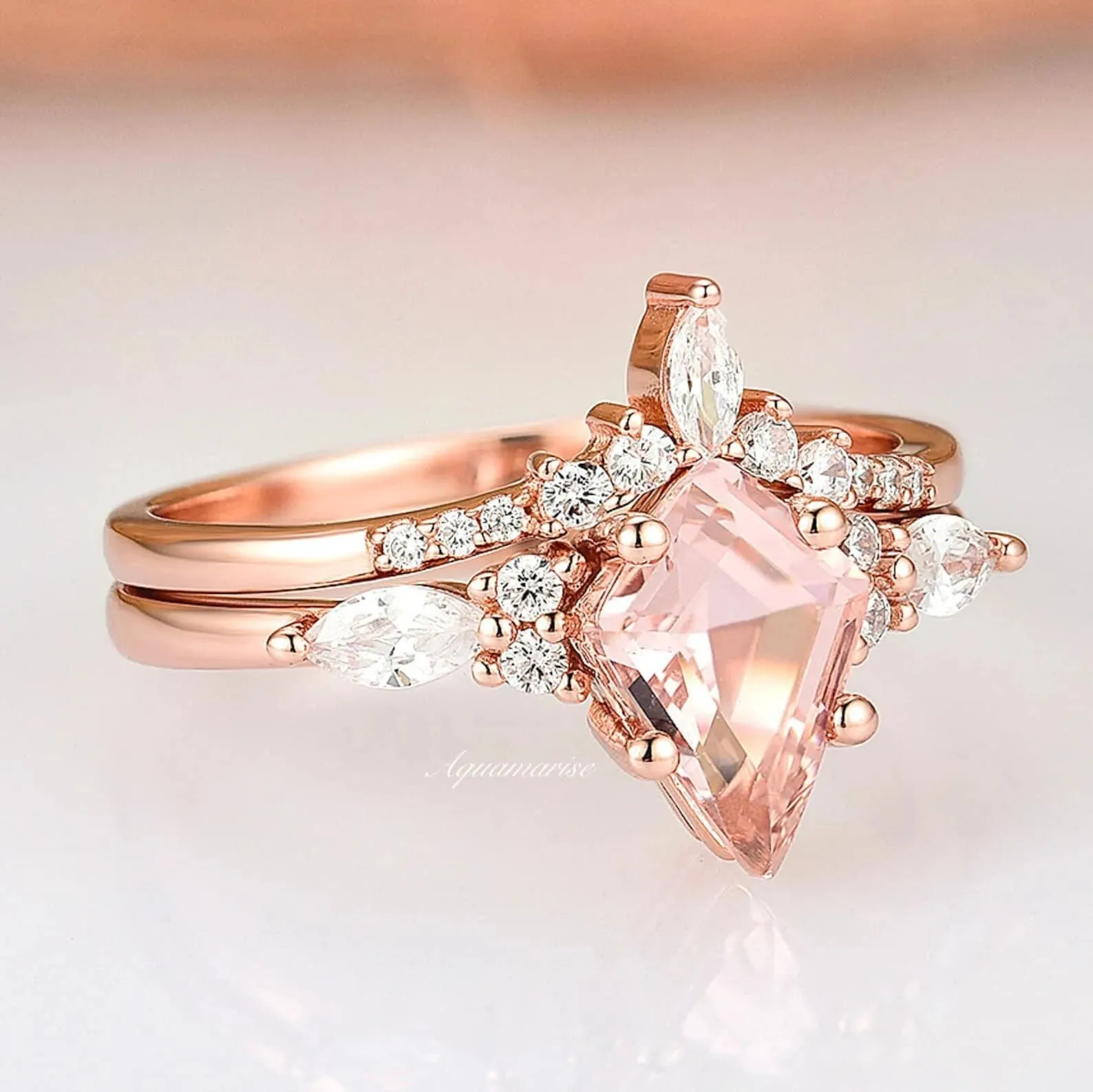 Skye Kite™  Morganite Couples Ring