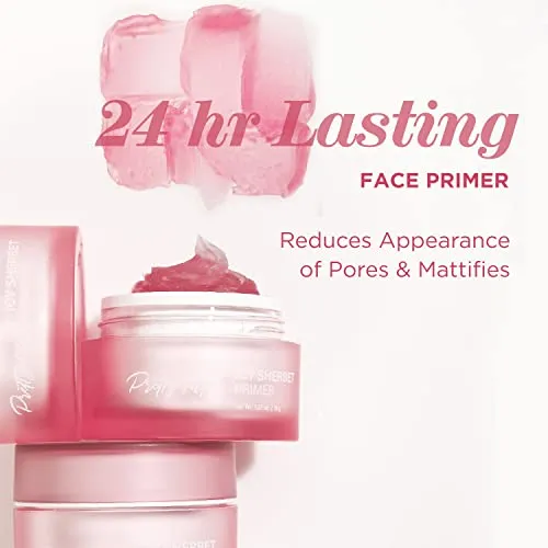 TOUCH IN SOL Primer Face Makeup 1.05 fl. oz. - Icy Sherbet Primer of Hydrating Foundation for Dry or Oily Skin with Silk Pore and Wrinkle Minimizer - Silicone and Oil Free Gel Formula with Cooling Effect